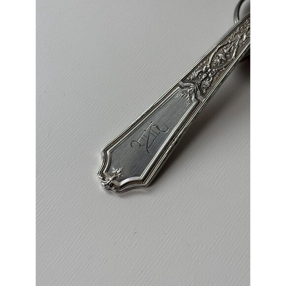 Handmade Monogram “N” Keychain Silver Plated Antique Spoon Silverware - Picture 4 of 6